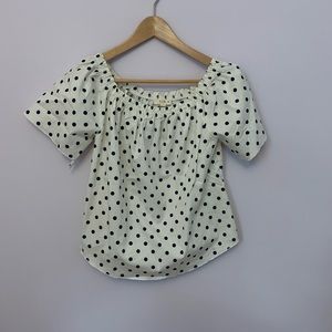 Polka dot blouse size small